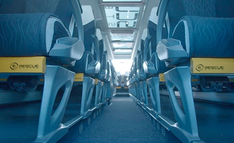 El asiento salvavidas en las carreteras