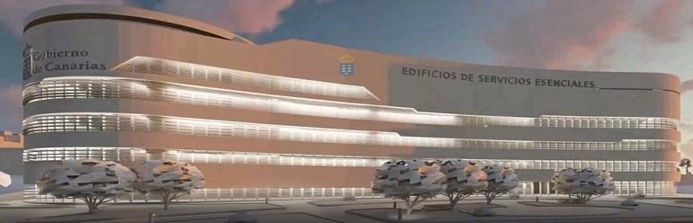 Edificios de Servicios Esencial del Gobierno de Canarias_fachada principal