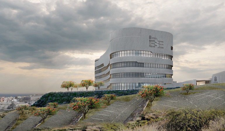 Edificios de Servicios Esencial del Gobierno de Canarias_fachada lateral