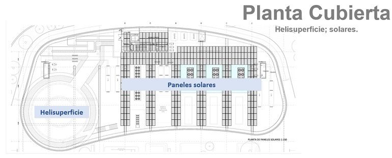 Edificios de Servicios Esenciales del Gobierno de Canarias. ESE_planta cubierta