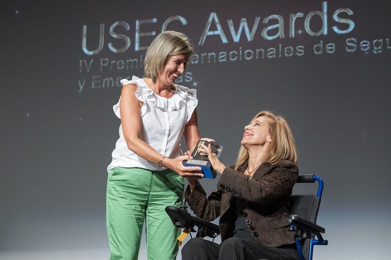 USEC Awards 2023. Mª DEL MAR COGOLLOS PAJA.
Directora de AESLEME, Asociación para el Estudio de la Lesión Medular Espinal.
Por su más que reconocida trayectoria profesional en la Movilidad.
